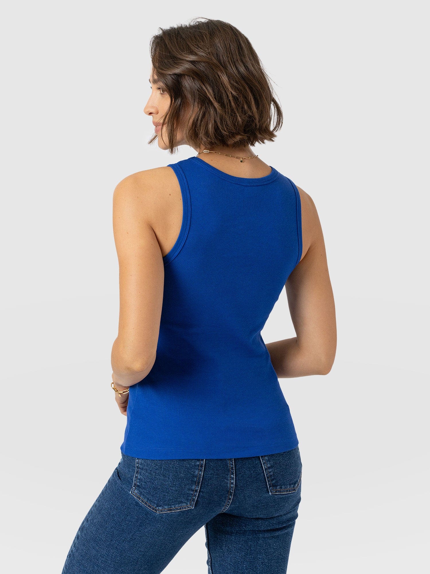 Nova Racer Vest - Cobalt Blue - Women's T-shirts | Saint + Sofia® UK
