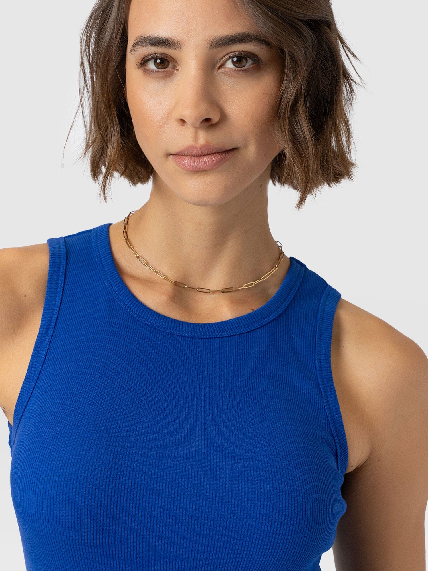 Nova Racer Vest - Cobalt Blue - Women's T-shirts | Saint + Sofia® UK