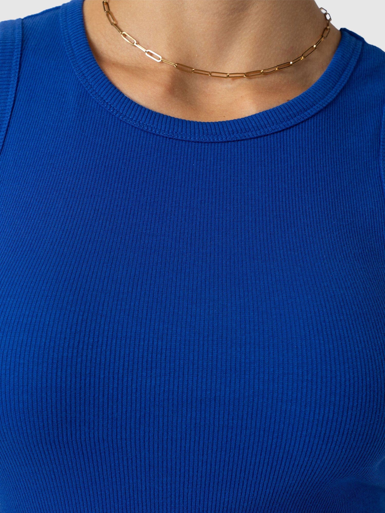 Nova Racer Vest - Cobalt Blue - Women's T-shirts | Saint + Sofia® UK