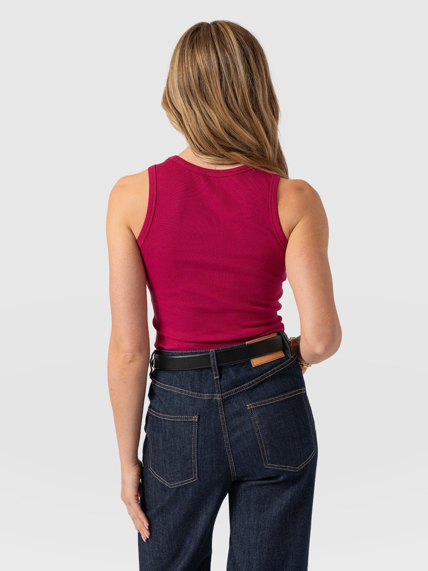 Nova Racer Vest Fuchsia Pink - Women's Vests | Saint + Sofia® UK