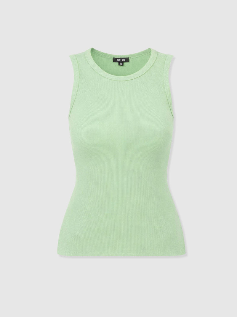 Nova Racer Vest - Mint - Women's T-shirts | Saint and Sofia® UK