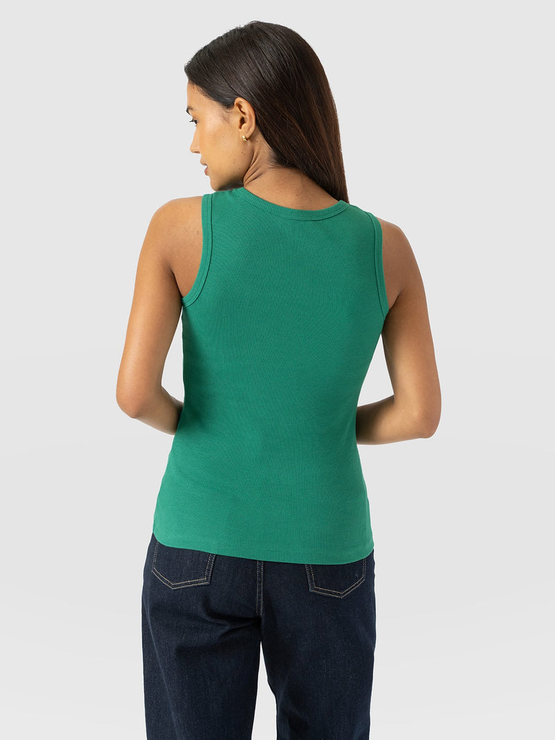 Nova Racer Vest - Sea Green - Women's T-shirts | Saint + Sofia® UK