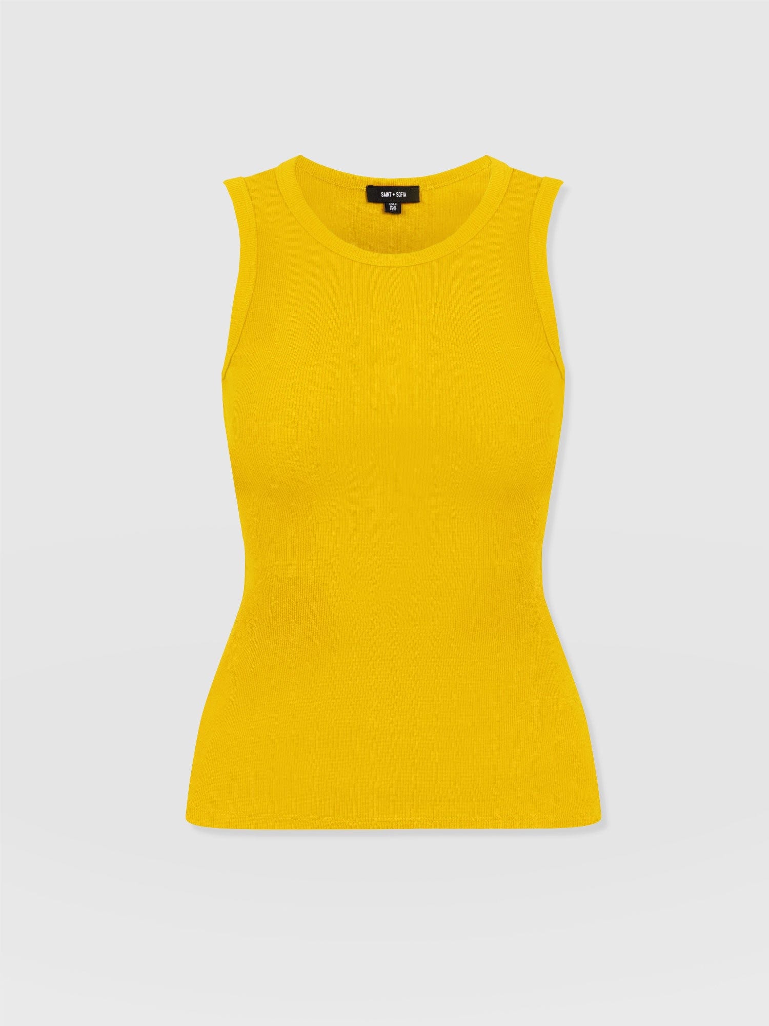 Nova Racer Vest - Yellow - Women's T-shirts | Saint + Sofia® UK