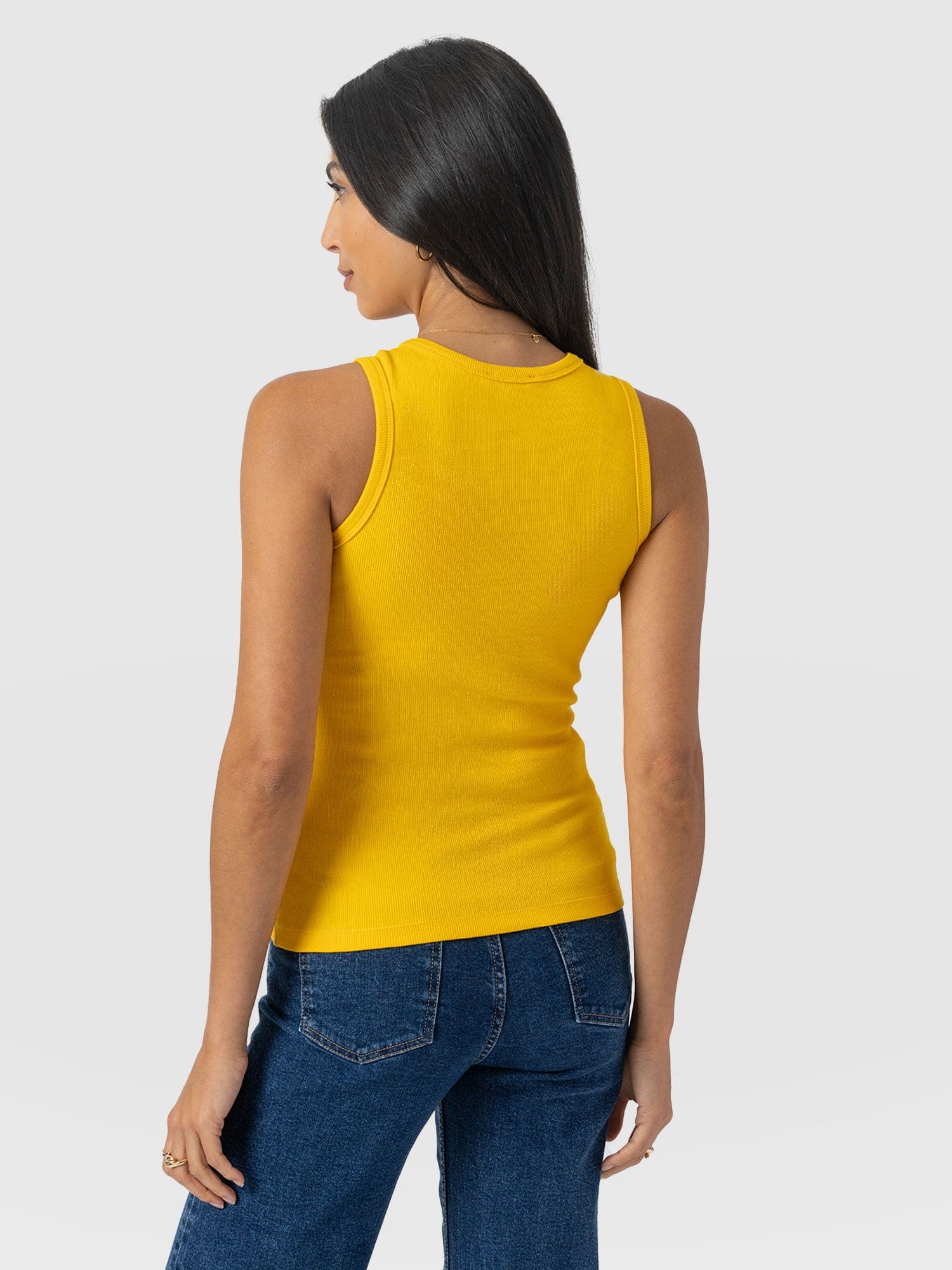 Nova Racer Vest - Yellow - Women's T-shirts | Saint + Sofia® UK