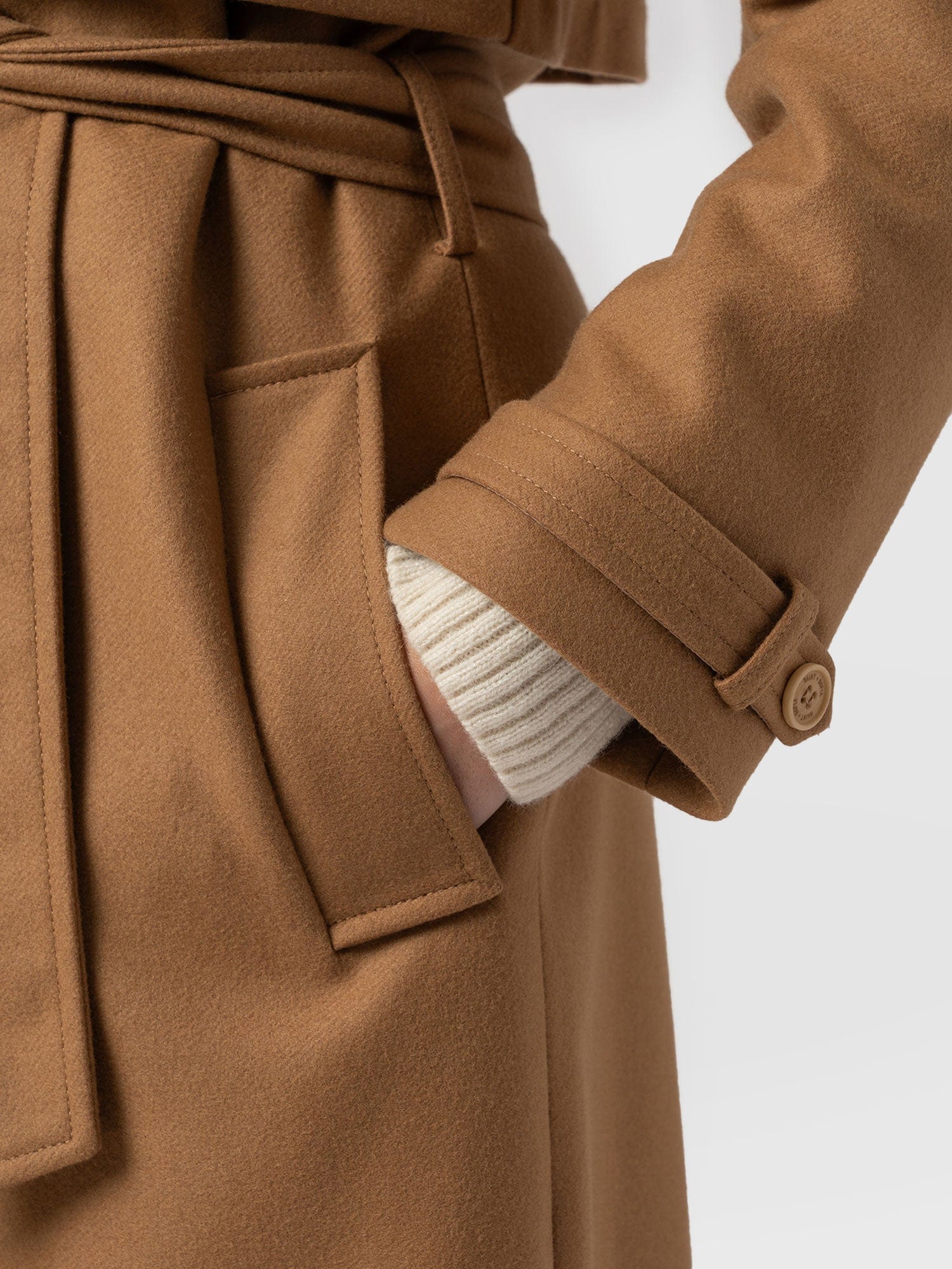 Odette Coat Camel - Women's Wool Coats | Saint + Sofia® UK