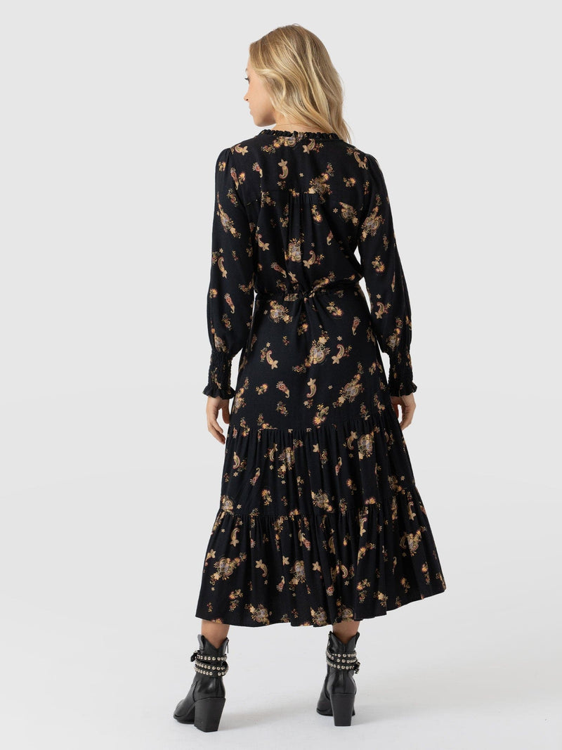 Olivia Zip Up Dress Highland Paisley - Women's Dresses | Saint + Sofia® UK