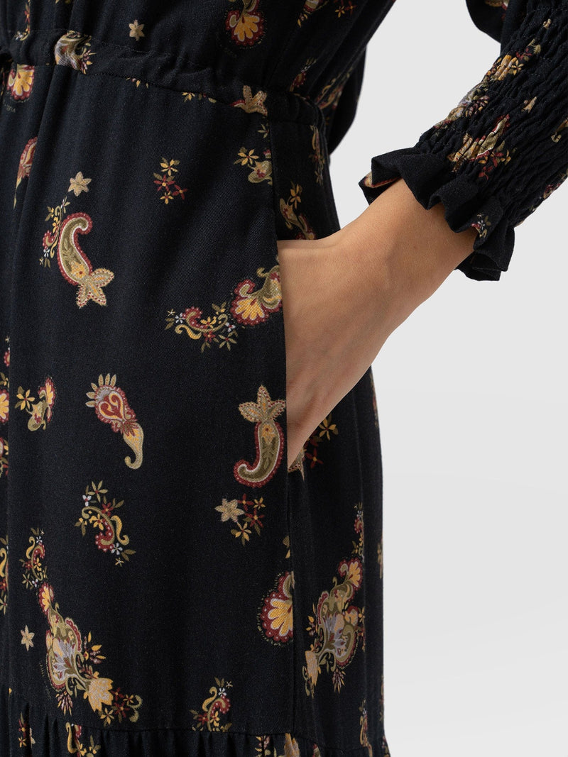 Olivia Zip Up Dress Highland Paisley - Women's Dresses | Saint + Sofia® UK