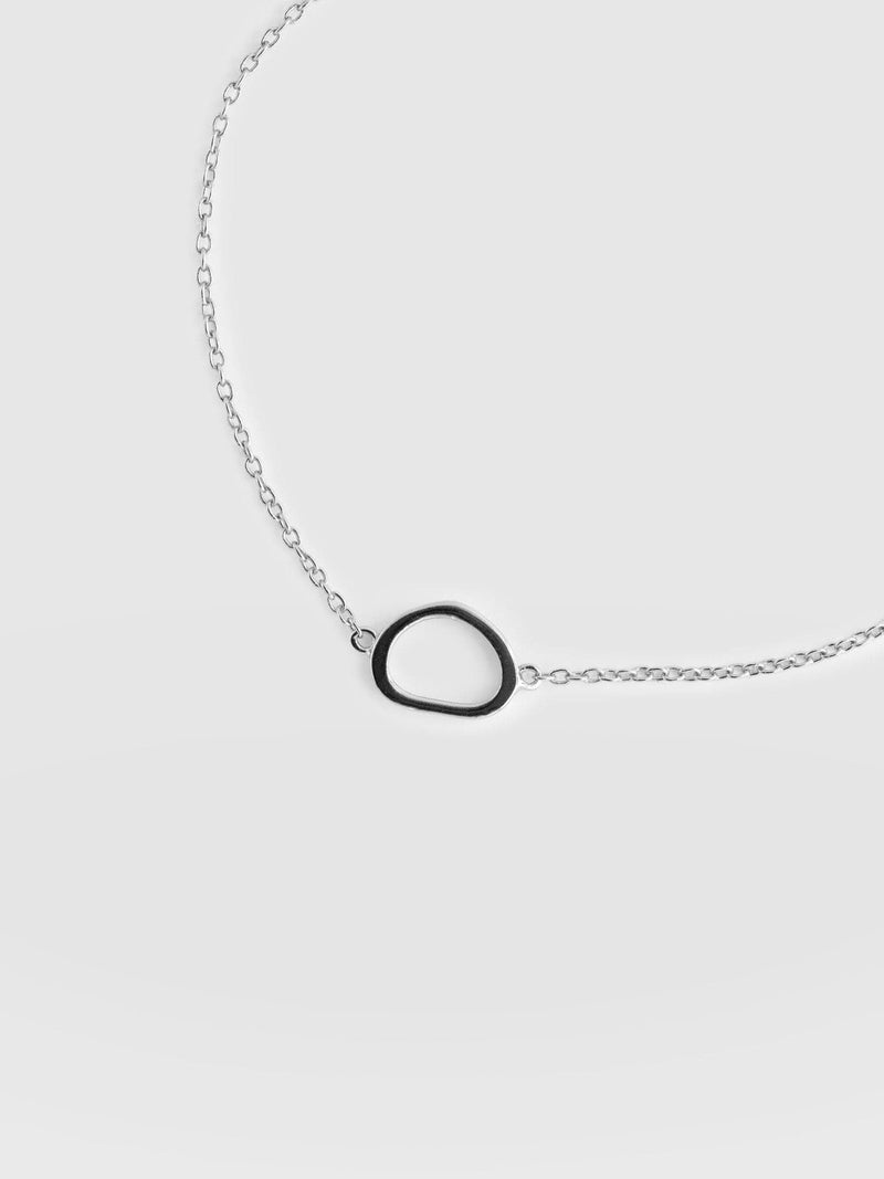 Organic Open Oval Bracelet Silver - Women's Jewellery | Saint + Sofia® UK