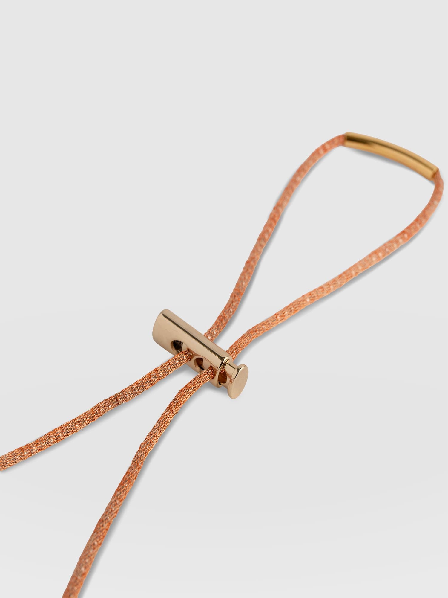 Oval Pendant Necklace - Red/Peach