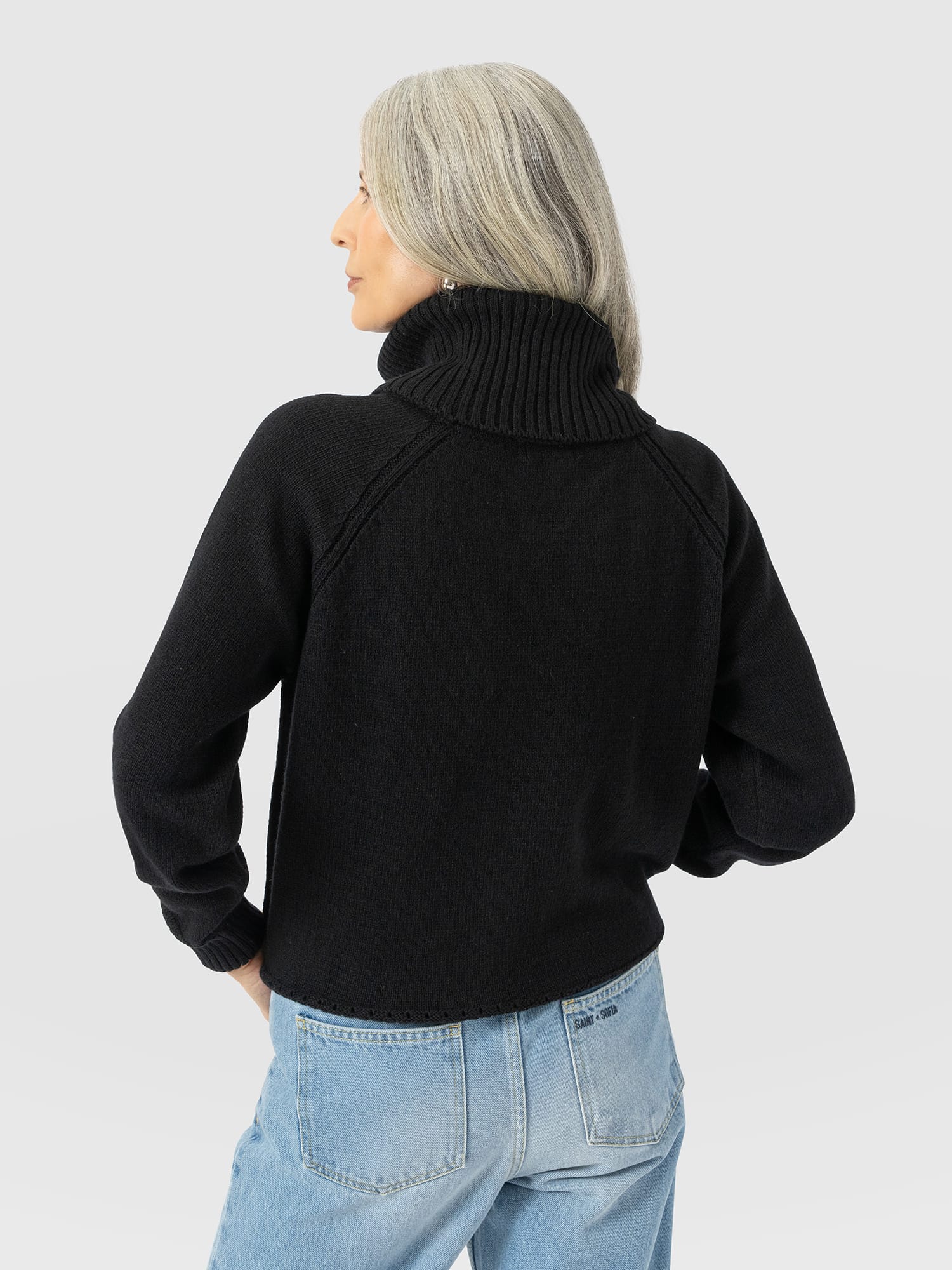 Oxford Cashmere Jumper - Black