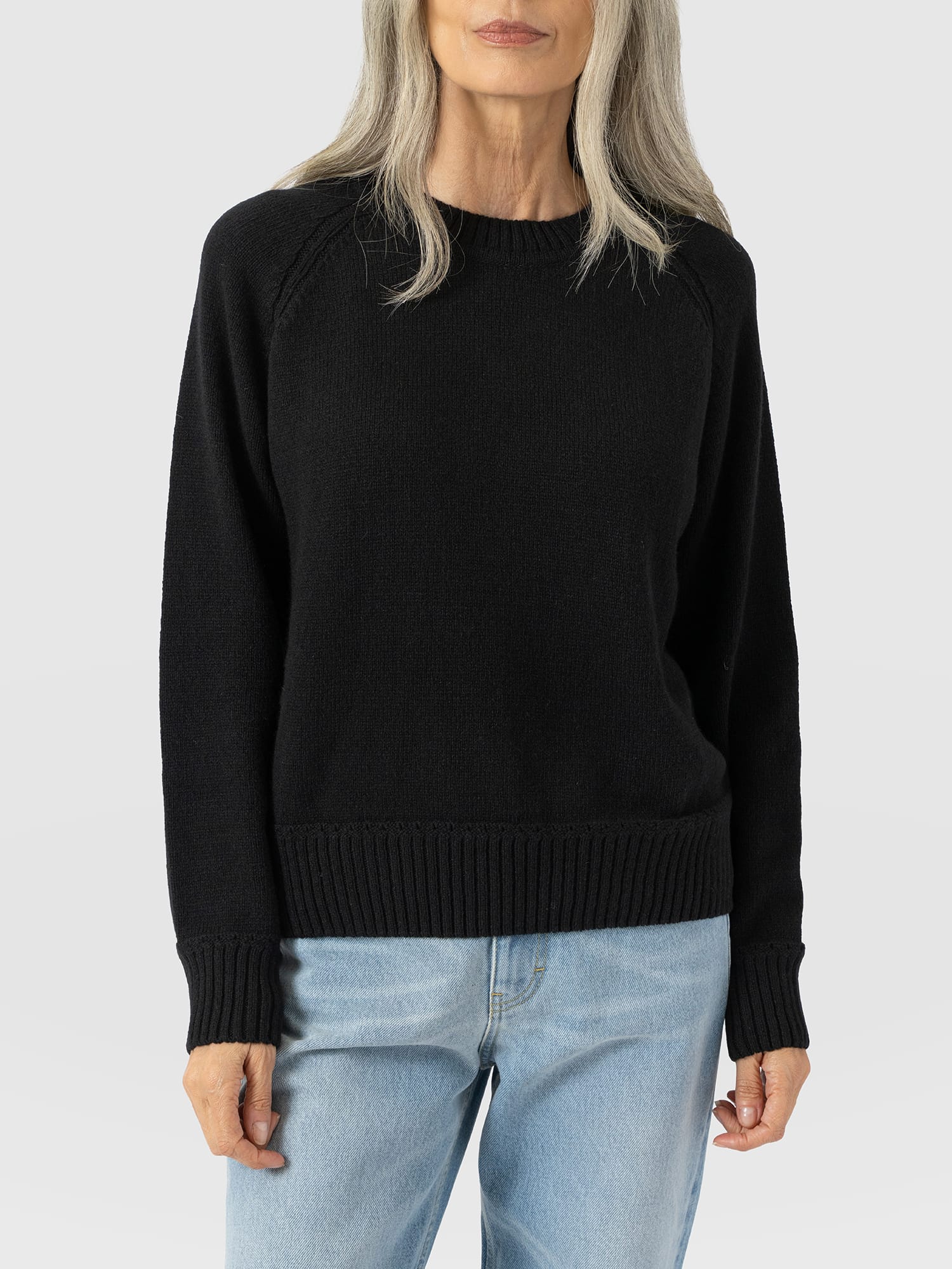 Oxford Cashmere Jumper - Black