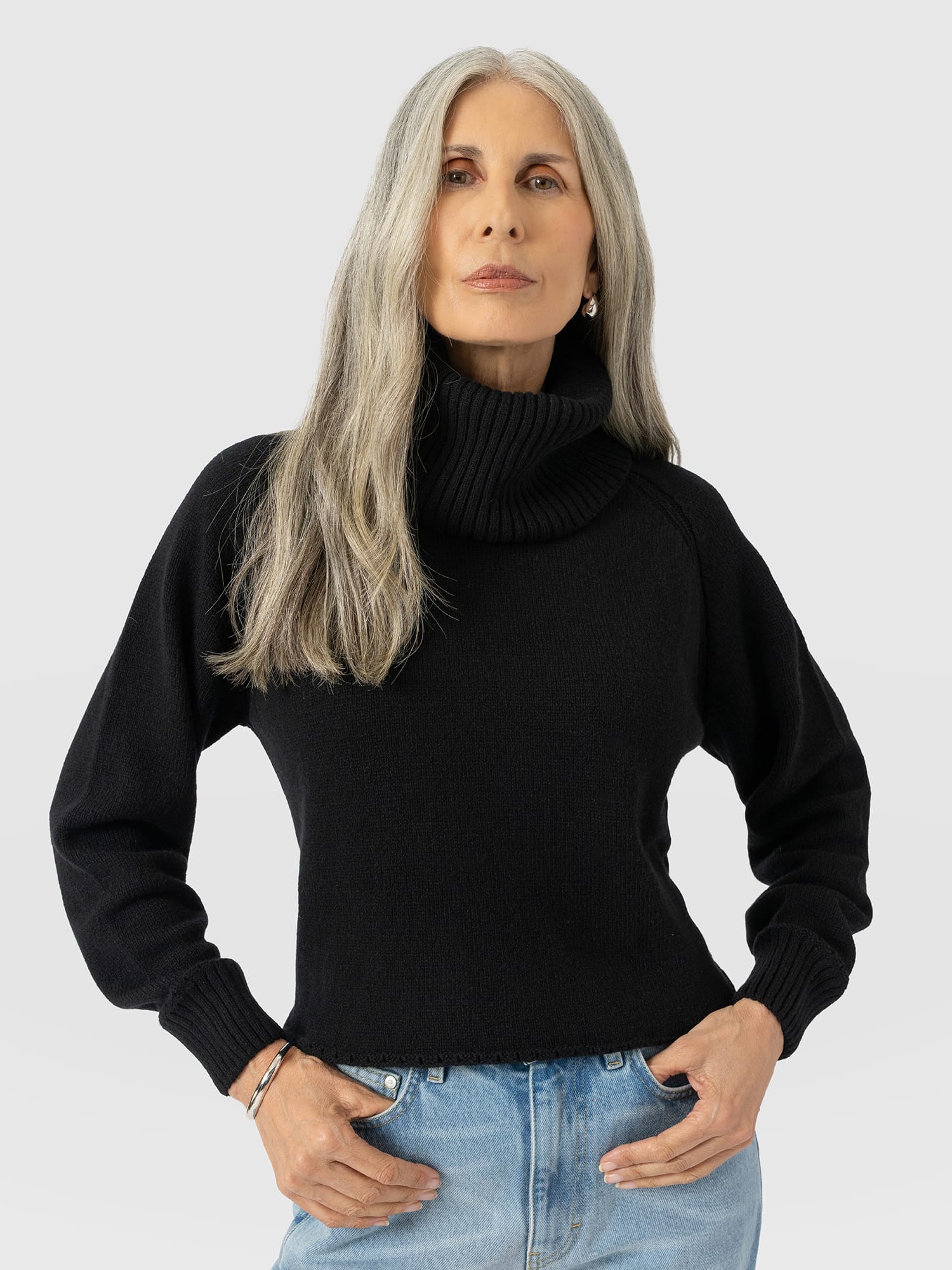 Oxford Cashmere Jumper - Black