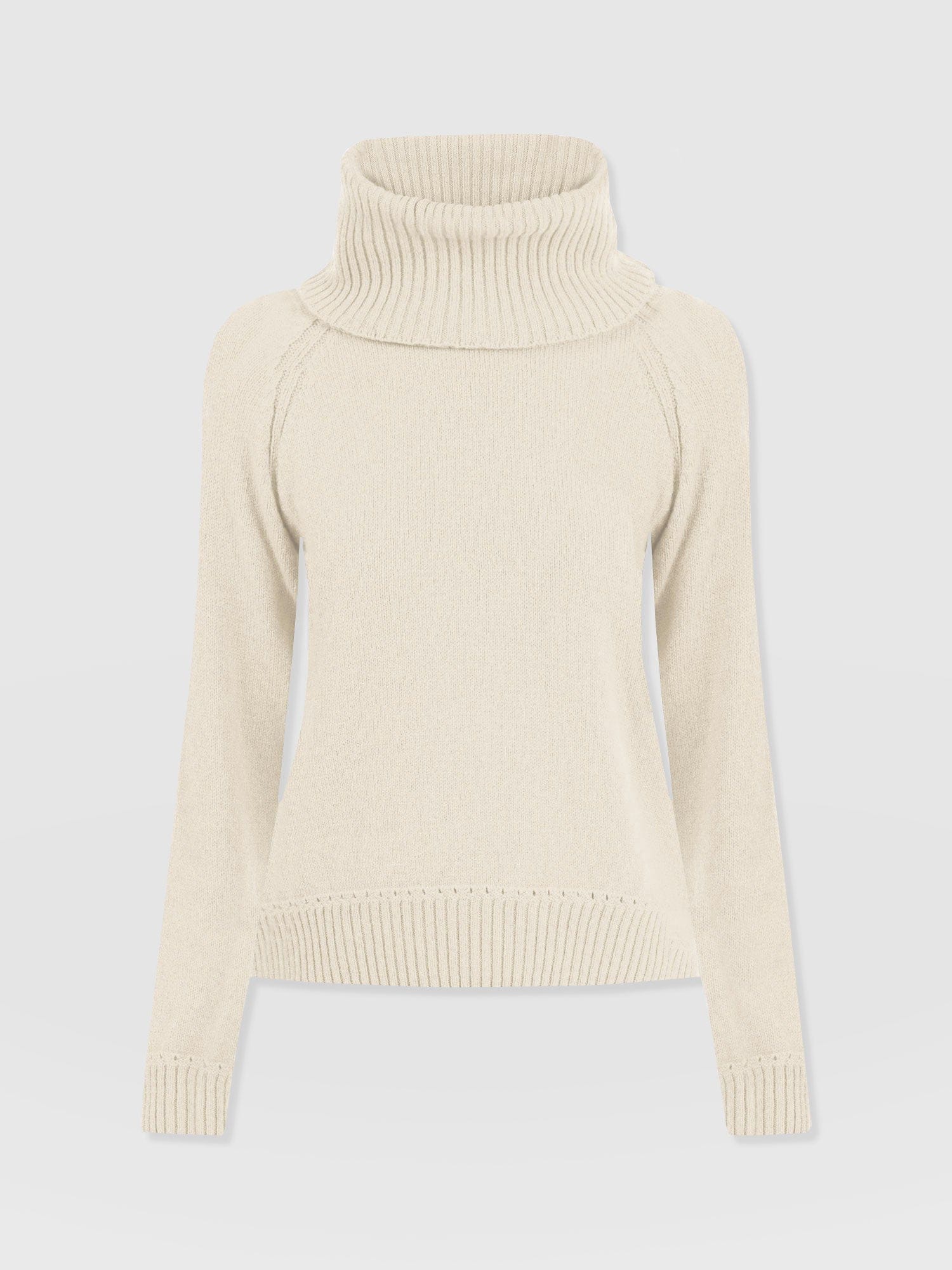 Oxford Cashmere Jumper - Cream - Women's Jumpers | Saint + Sofia® UK