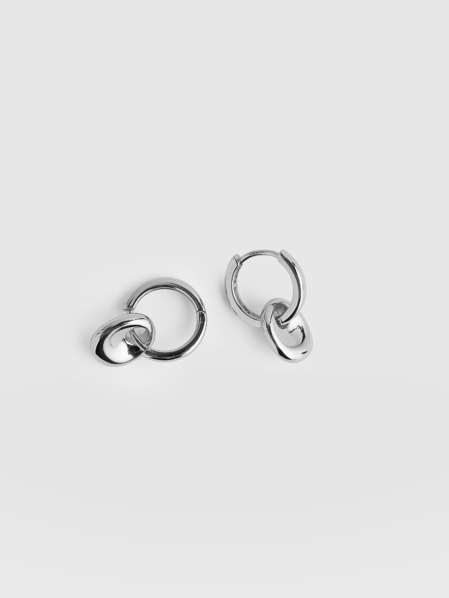 Pebble Drop Earrings - Silver - Women's Jewellerys | Saint and Sofia® UK