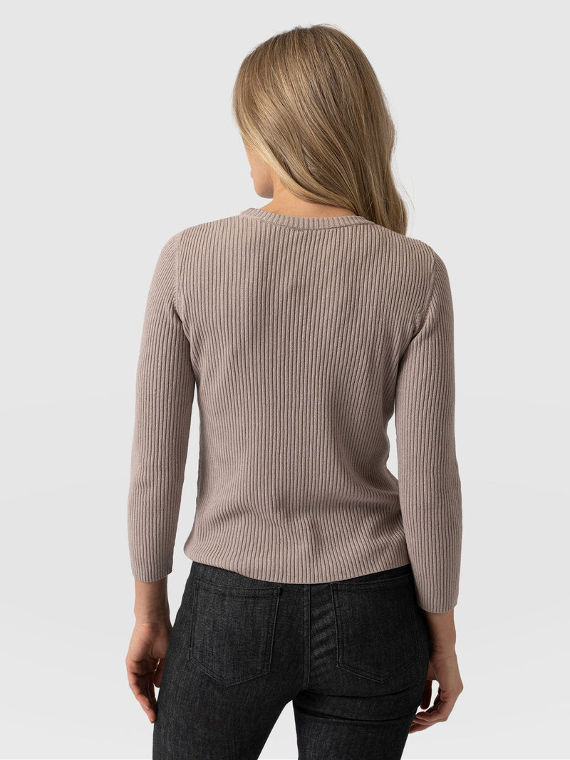 Primrose Knit Jumper Malt - Women's Vests | Saint + Sofia® UK