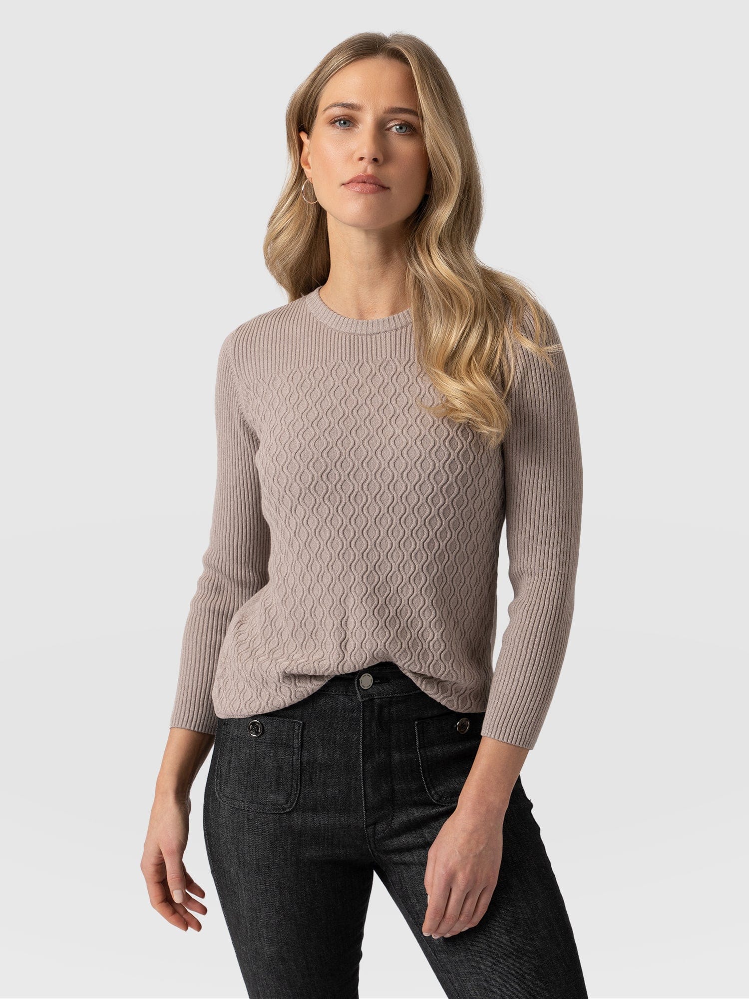 Primrose Knit Jumper Malt - Women's Vests | Saint + Sofia® UK