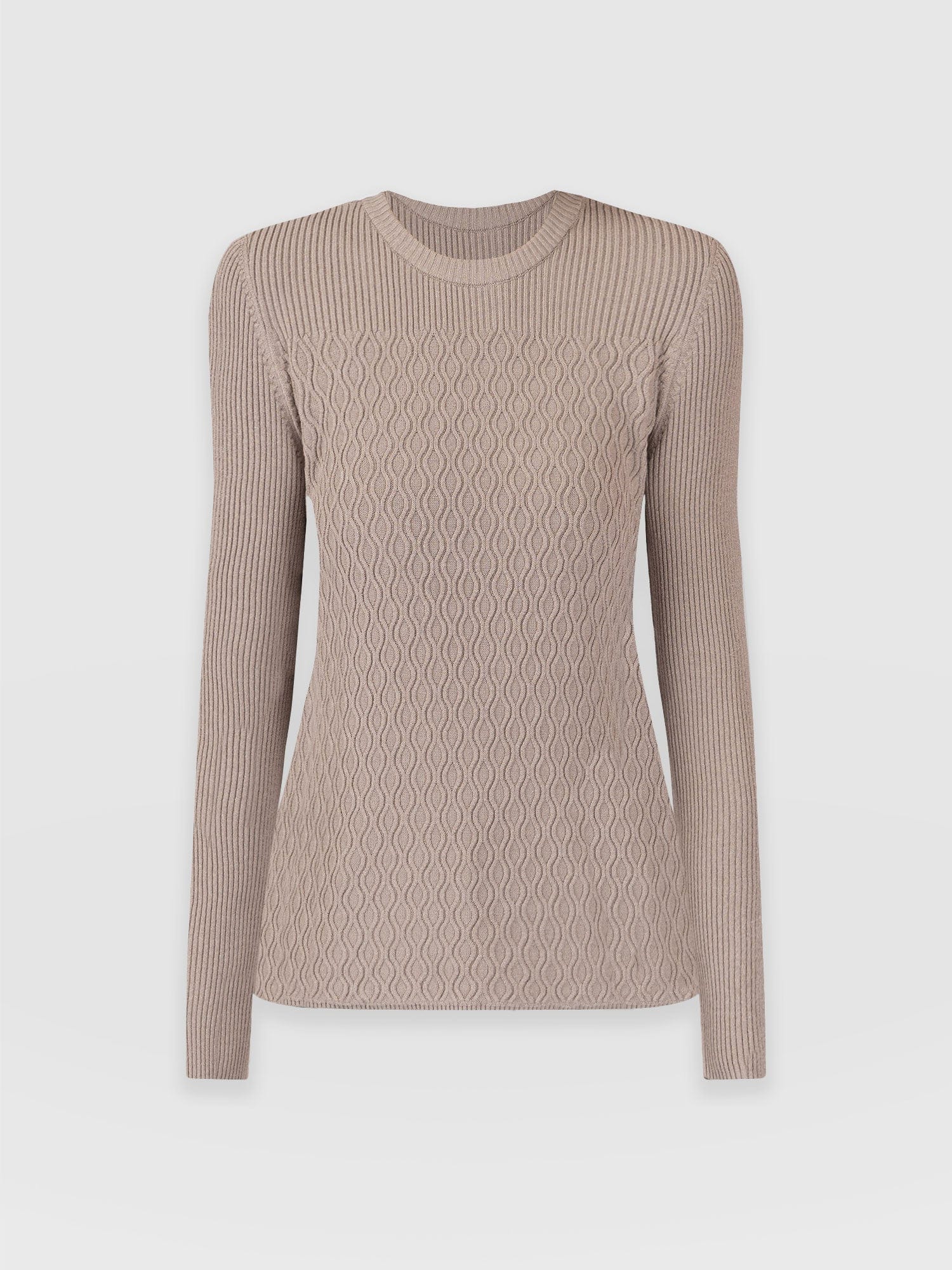 Primrose Knit Jumper Malt - Women's Vests | Saint + Sofia® UK