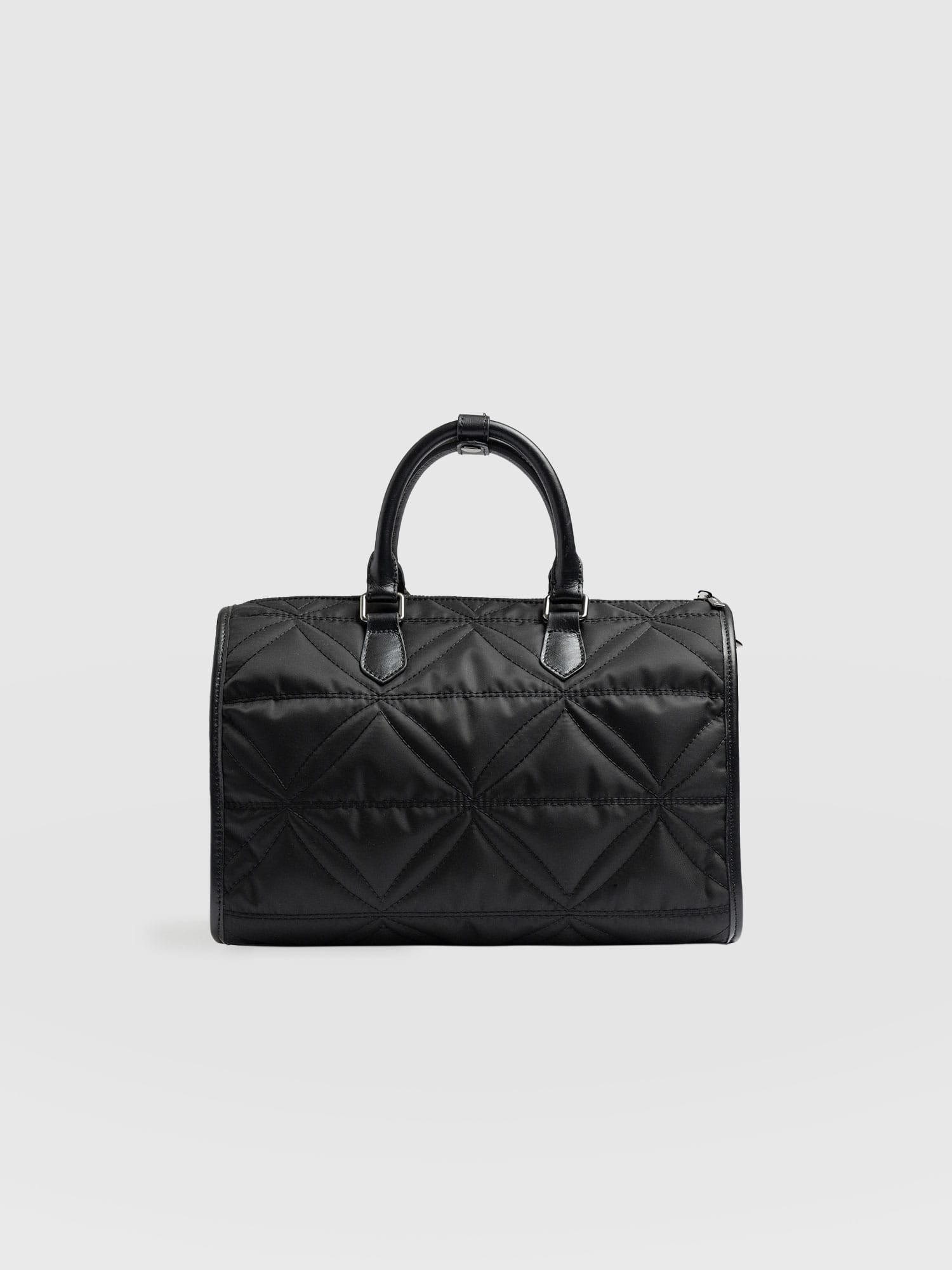 Quilted Maeve Duffle Bag - Black