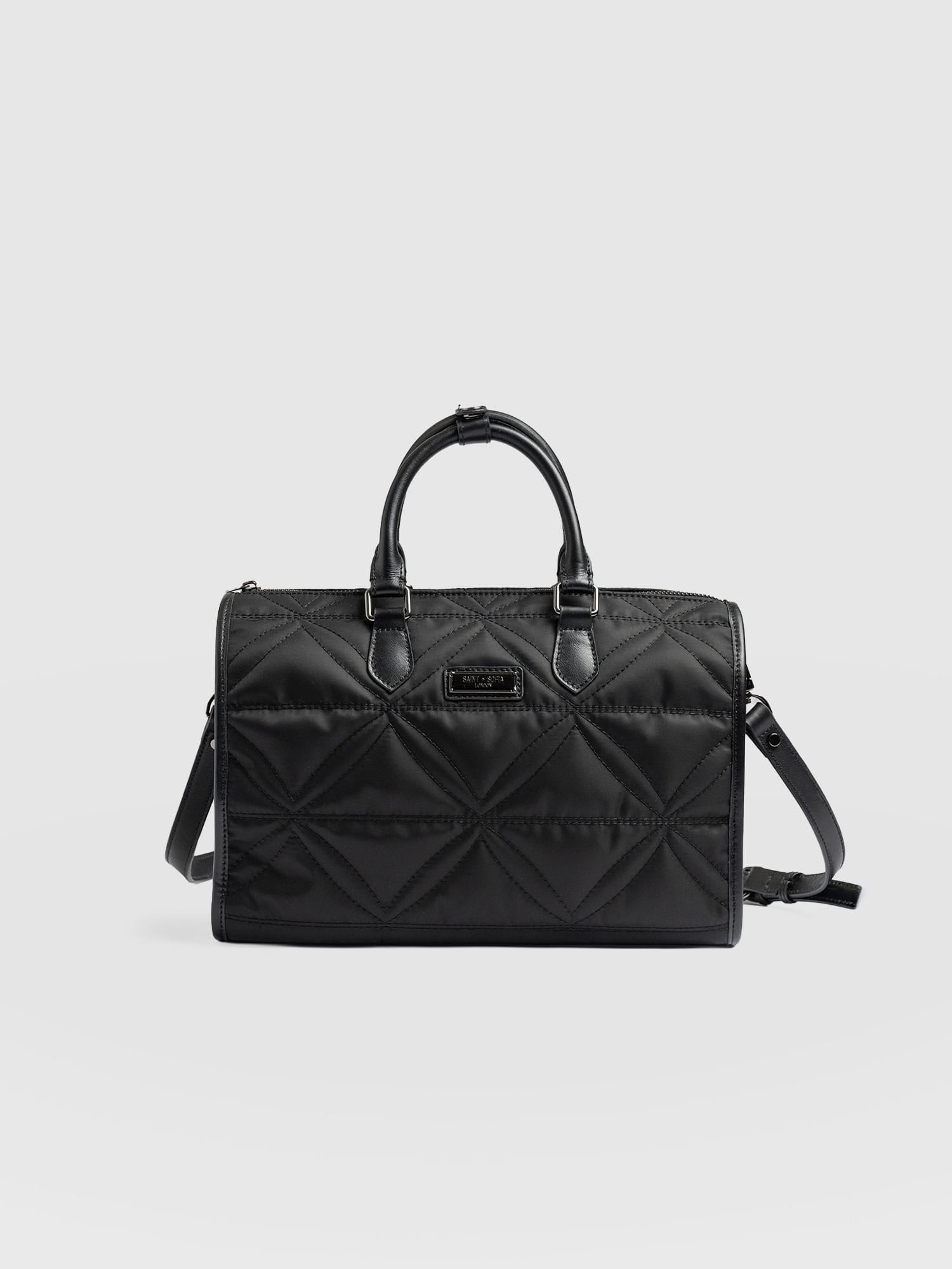 Quilted Maeve Duffle Bag - Black