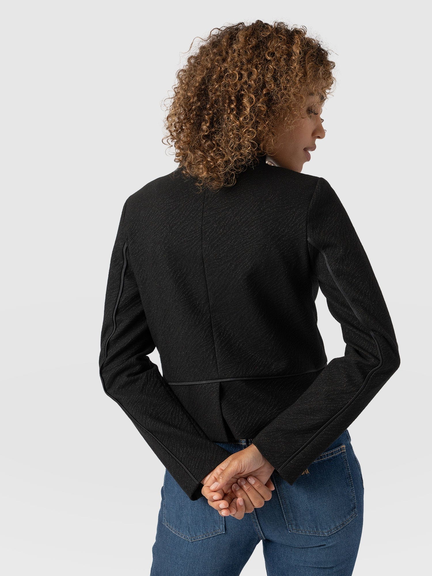Ramone Jacket Zebra Jacquard - Women's Jackets | Saint + Sofia® UK