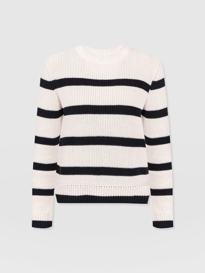 Remy Crop Jumper Stripe - Women's Jumpers | Saint + Sofia® UK