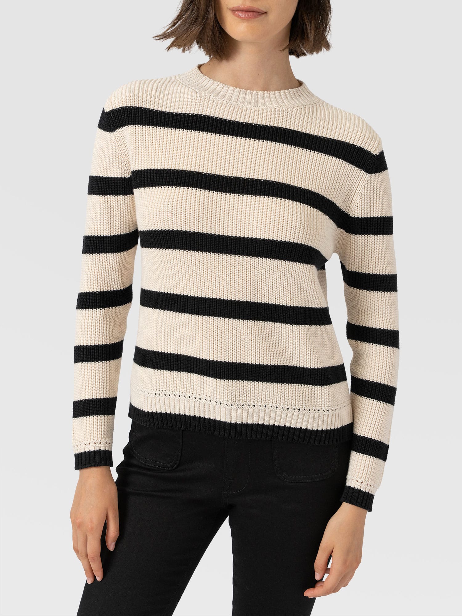 Remy Crop Jumper - Stripe