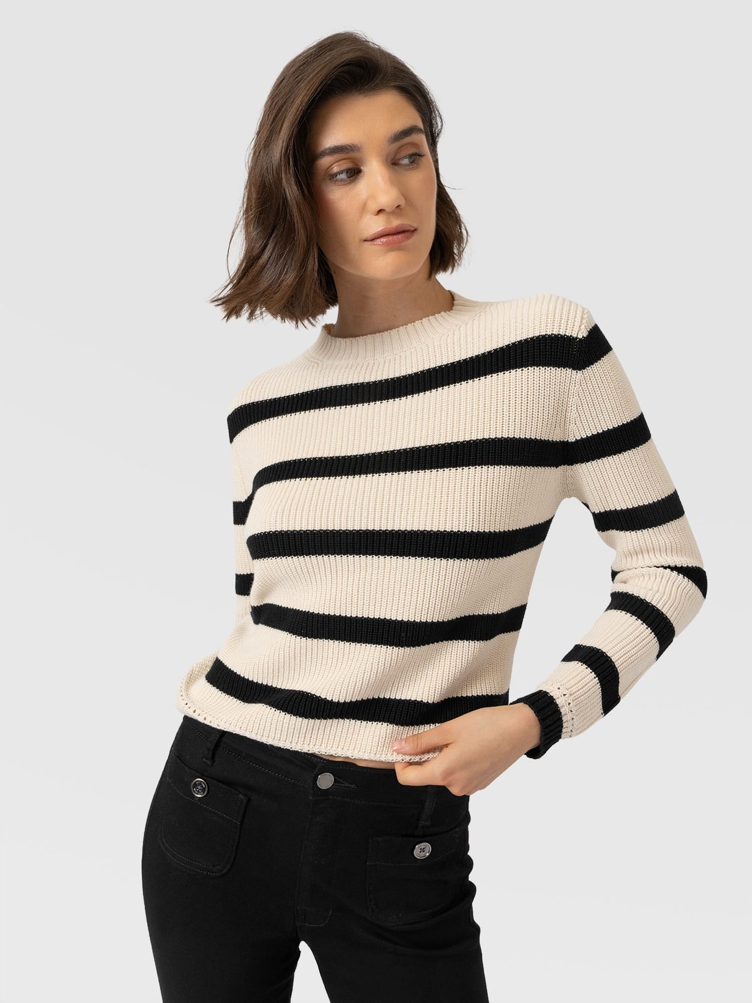Remy Crop Jumper - Stripe