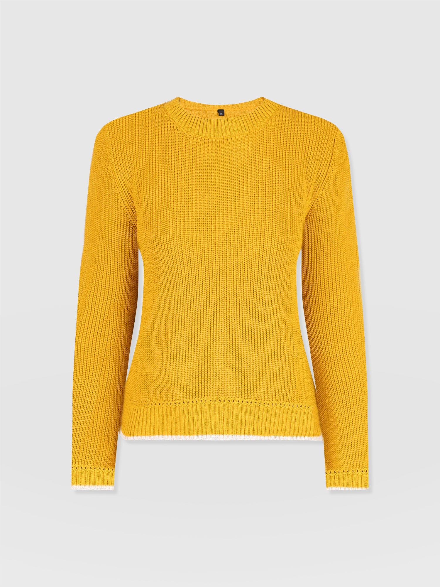 Remy Crop Jumper Yellow - Women's Jumpers | Saint + Sofia® UK