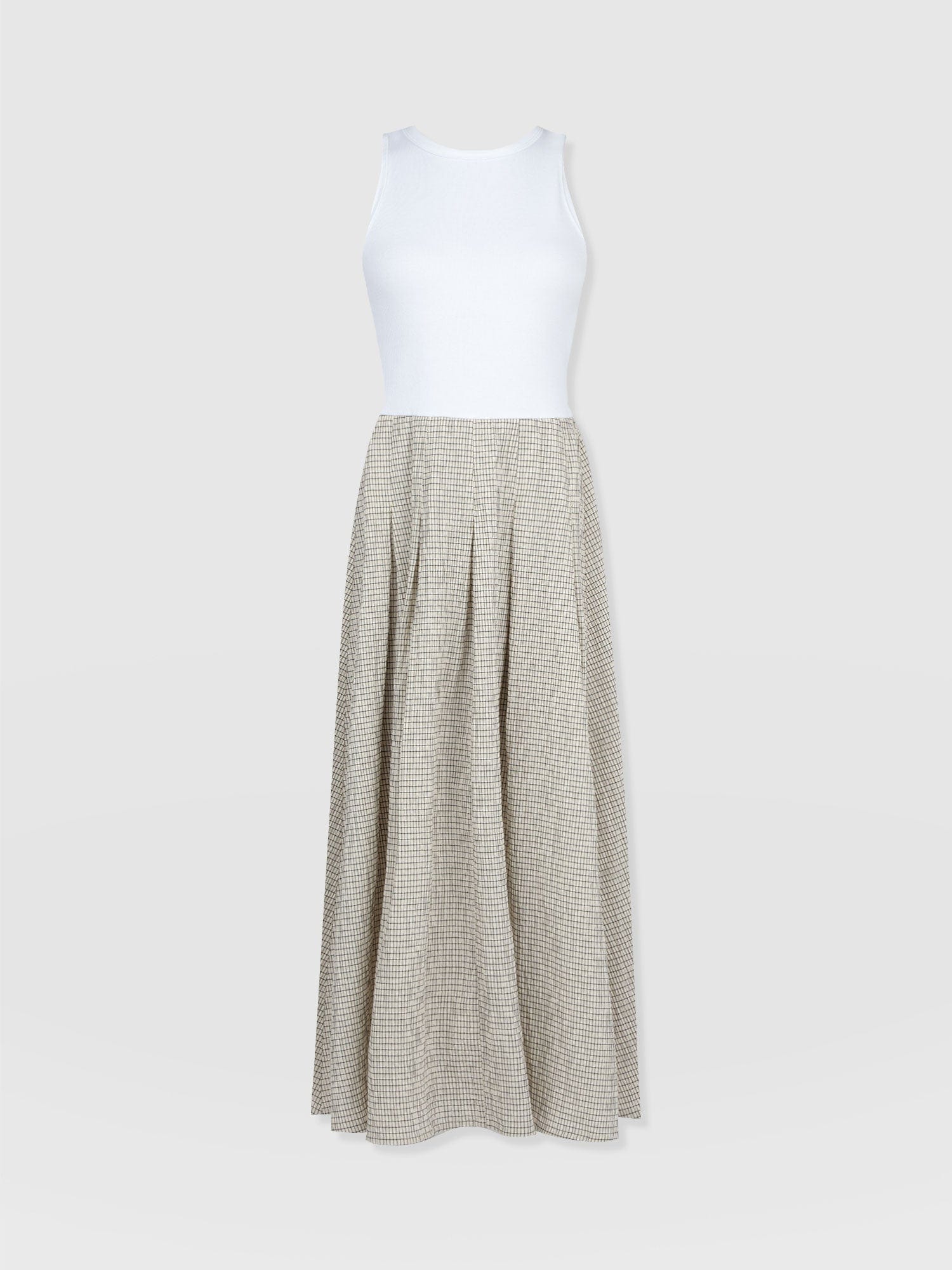 Renee Contrast Dress - Gingham - Women's Dresses | Saint + Sofia® UK