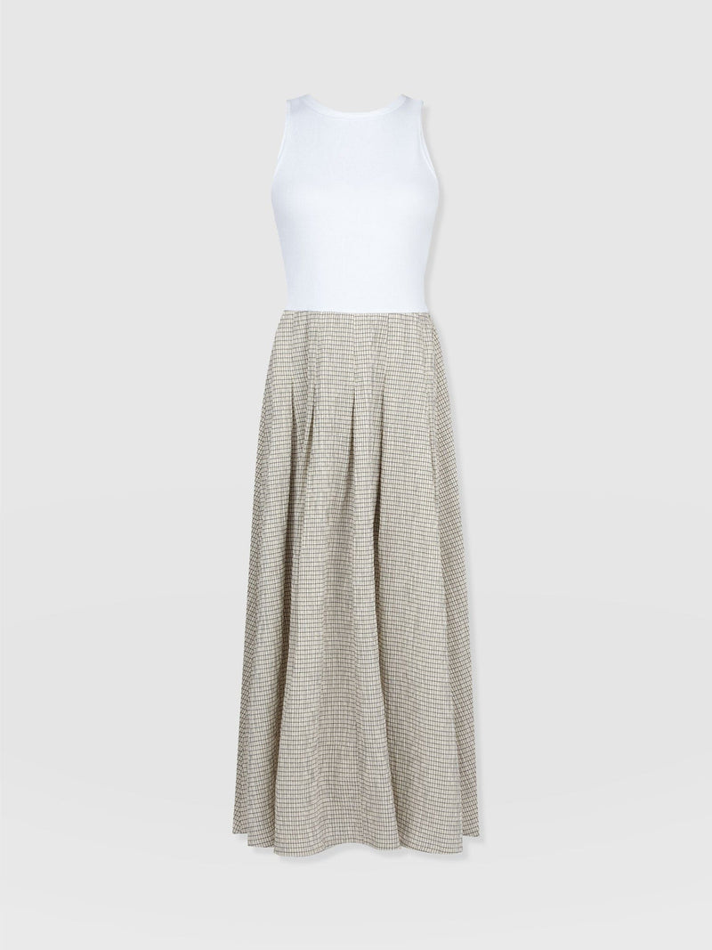 Renee Contrast Dress - Gingham - Women's Dresses | Saint + Sofia® UK