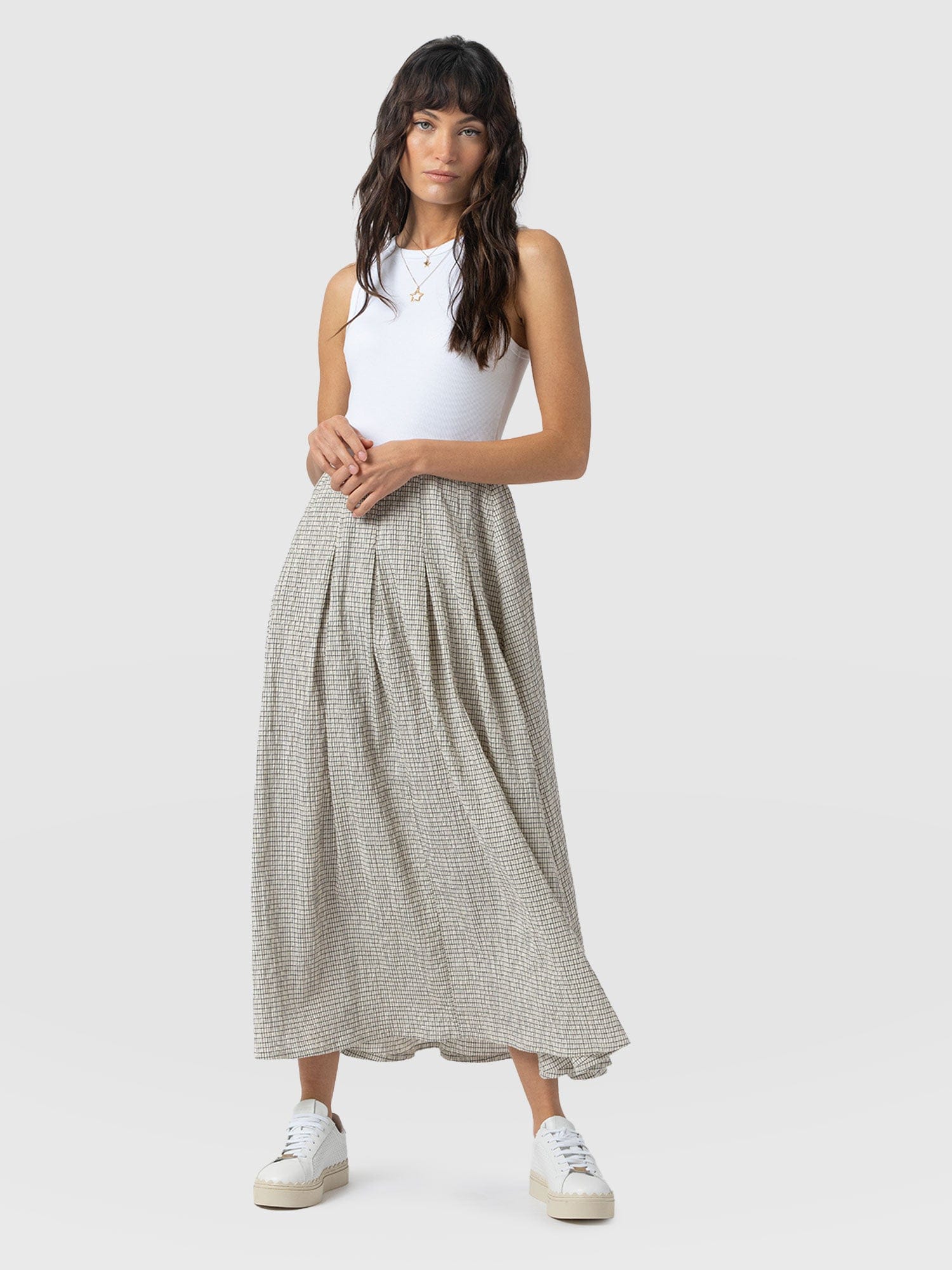 Renee Contrast Dress - Gingham - Women's Dresses | Saint + Sofia® UK