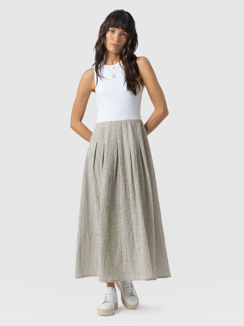 Renee Contrast Dress - Gingham - Women's Dresses | Saint + Sofia® UK