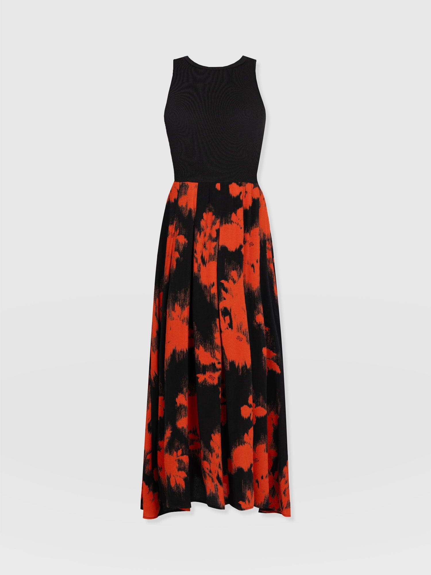 Renee Contrast Dress - Orange Fade Floral - Women's Dresses | Saint + Sofia® UK