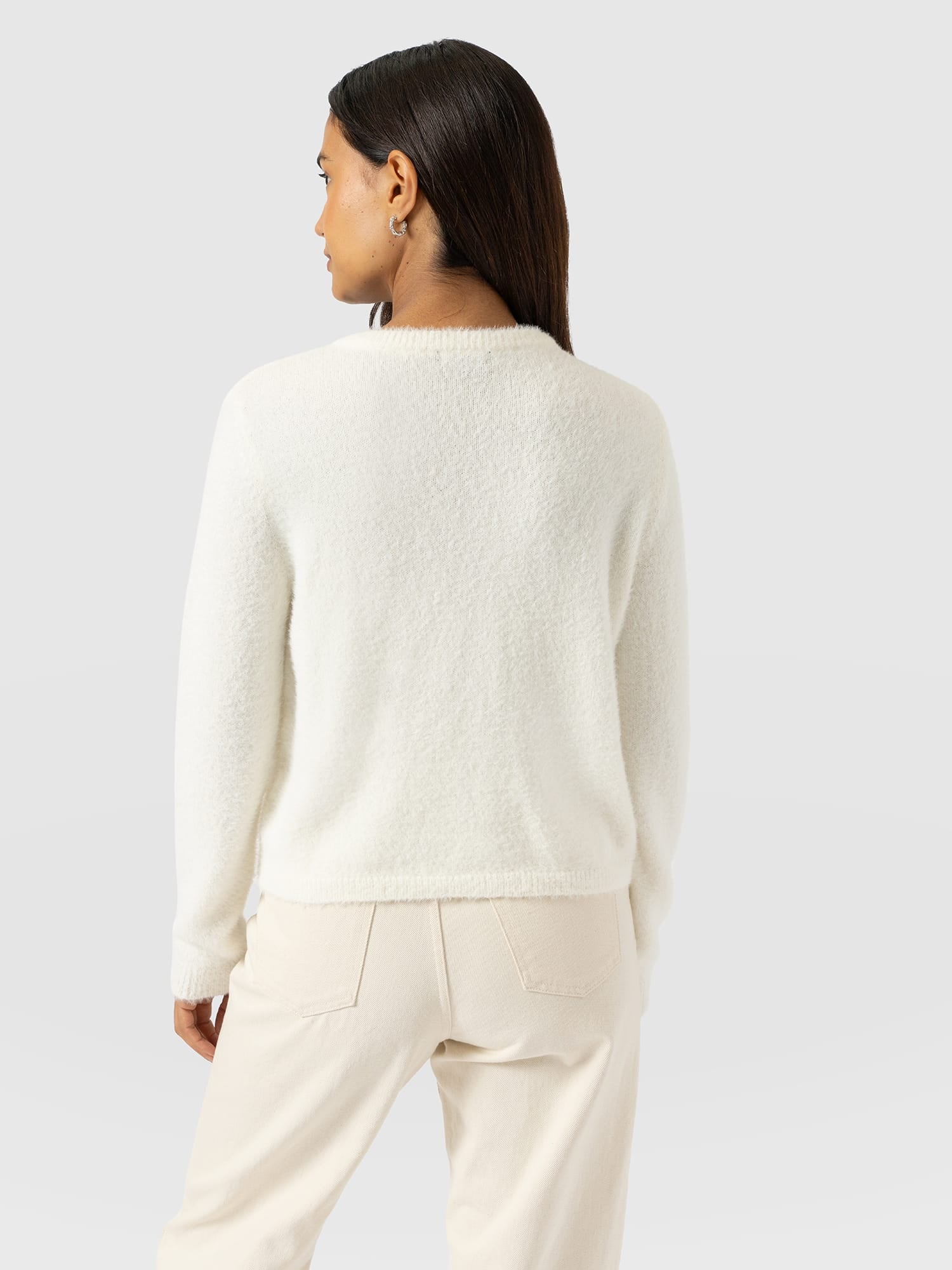 Rosalie Cardigan - Cream - Women's Jumpers | Saint and Sofia® UK
