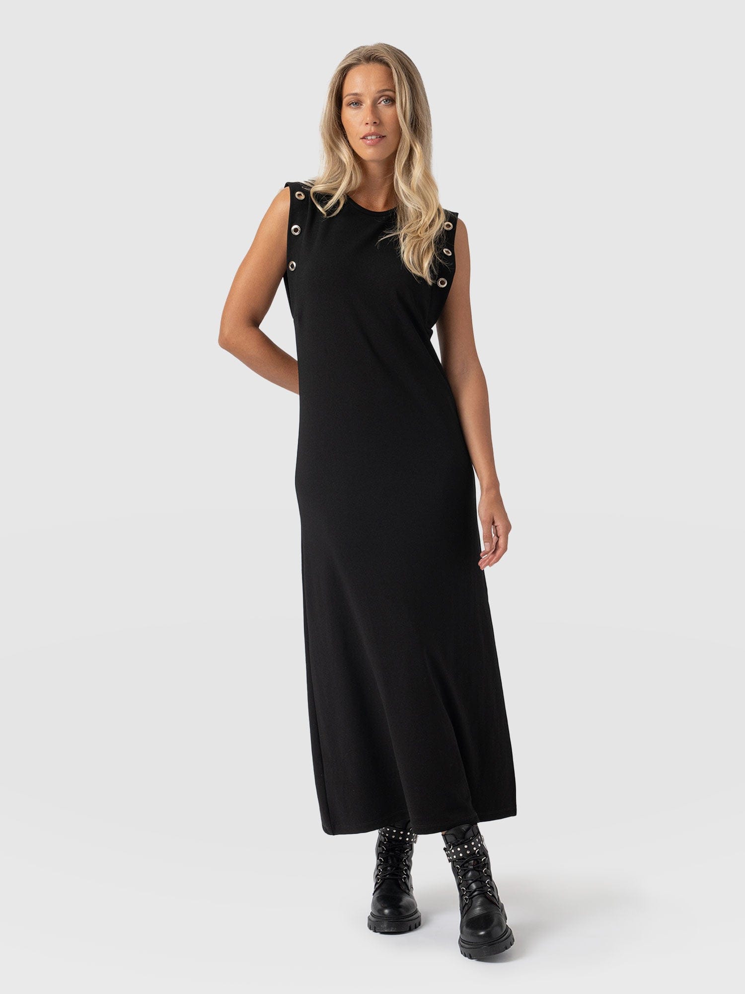 Rowan Dress Black Eyelet - Women's Dresses | Saint + Sofia® UK