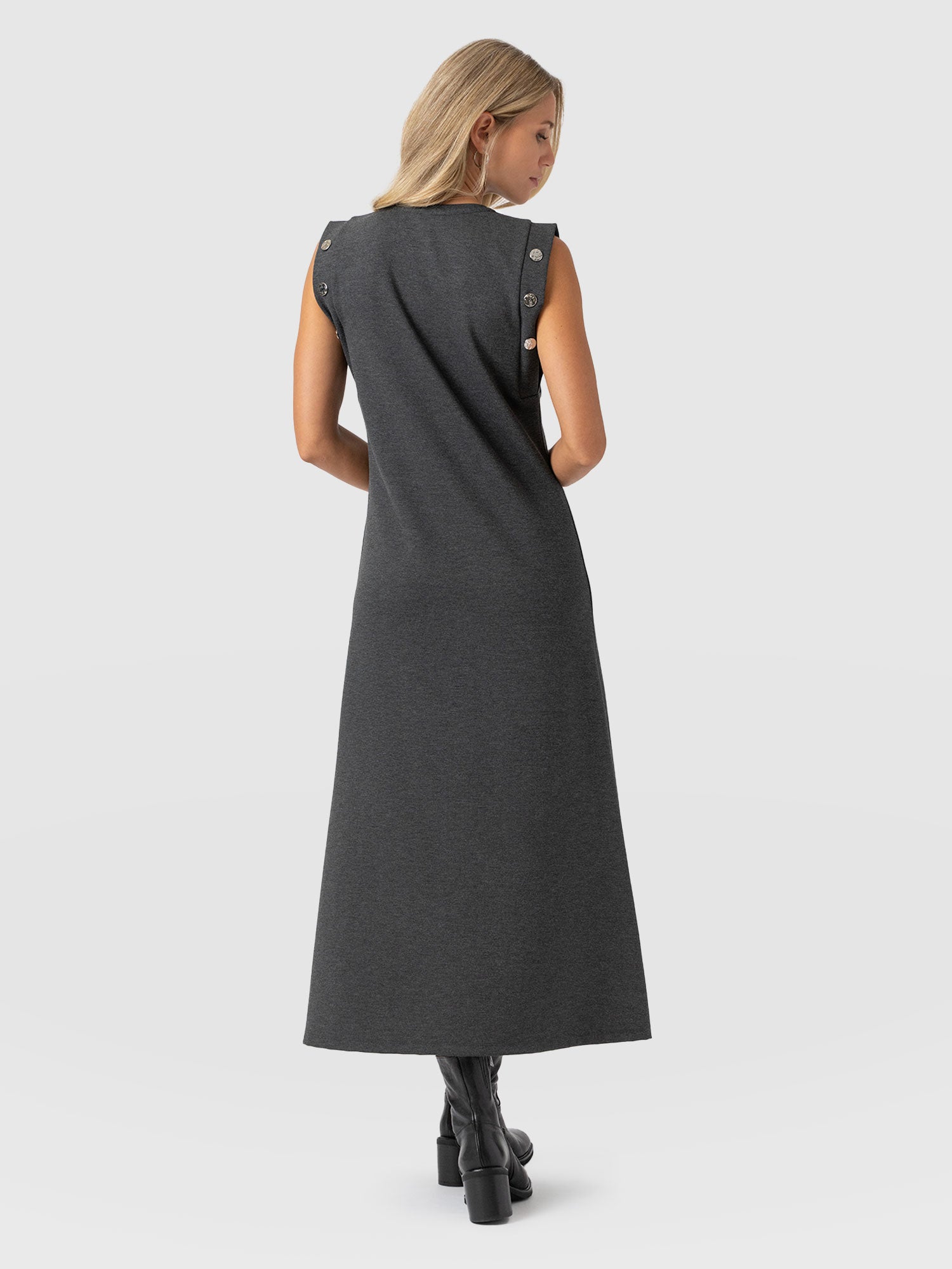 Rowan Dress - Charcoal - Molten - Women's Dresses | Saint + Sofia® UK