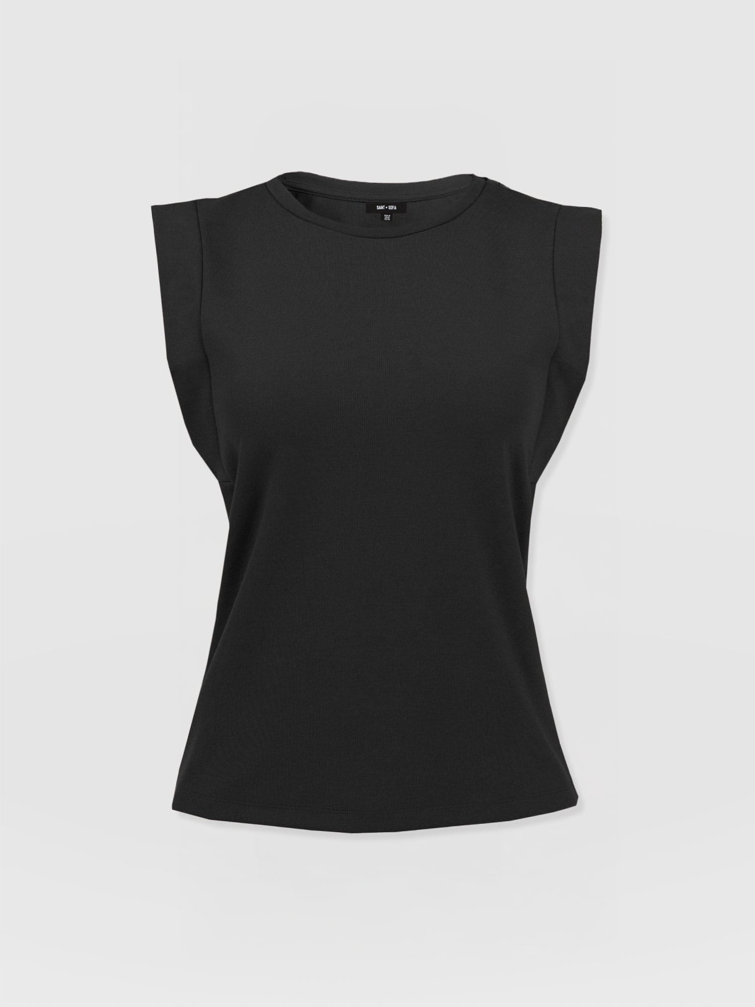 Rowan Tee - Black - Women's Jumpers | Saint + Sofia® UK