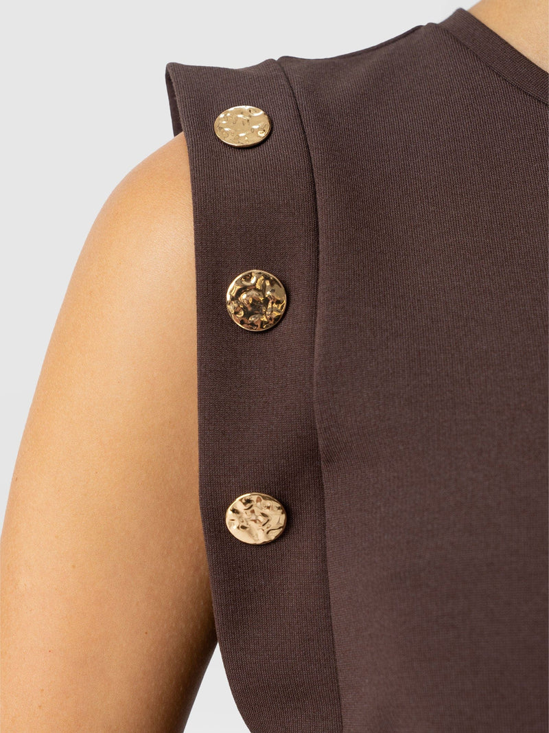 Rowan Tee - Brown - Molten - Women's T-shirts | Saint + Sofia? UK