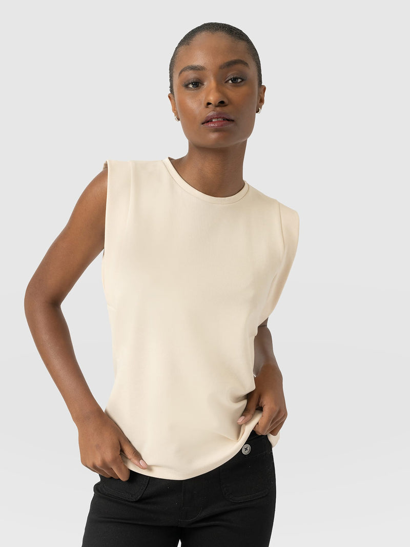 Rowan Tee - Cream - Women's T-shirts | Saint and Sofia® UK