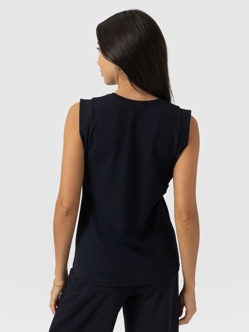 Rowan Tee - Navy - Molten - Women's T-shirts | Saint + Sofia® UK