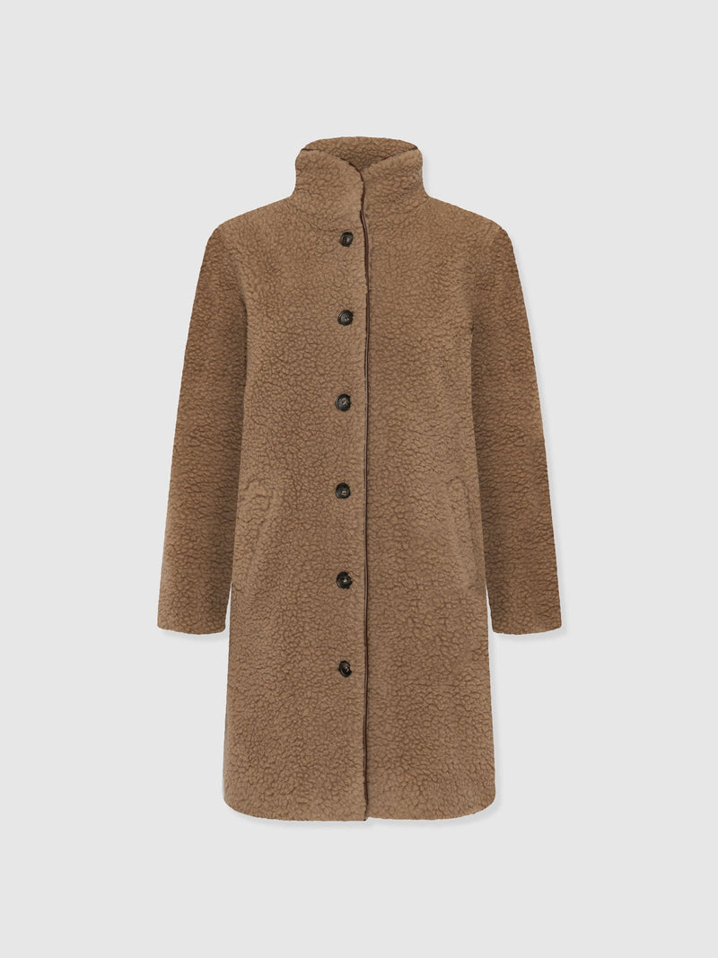 Rumer Teddy Coat - Camel