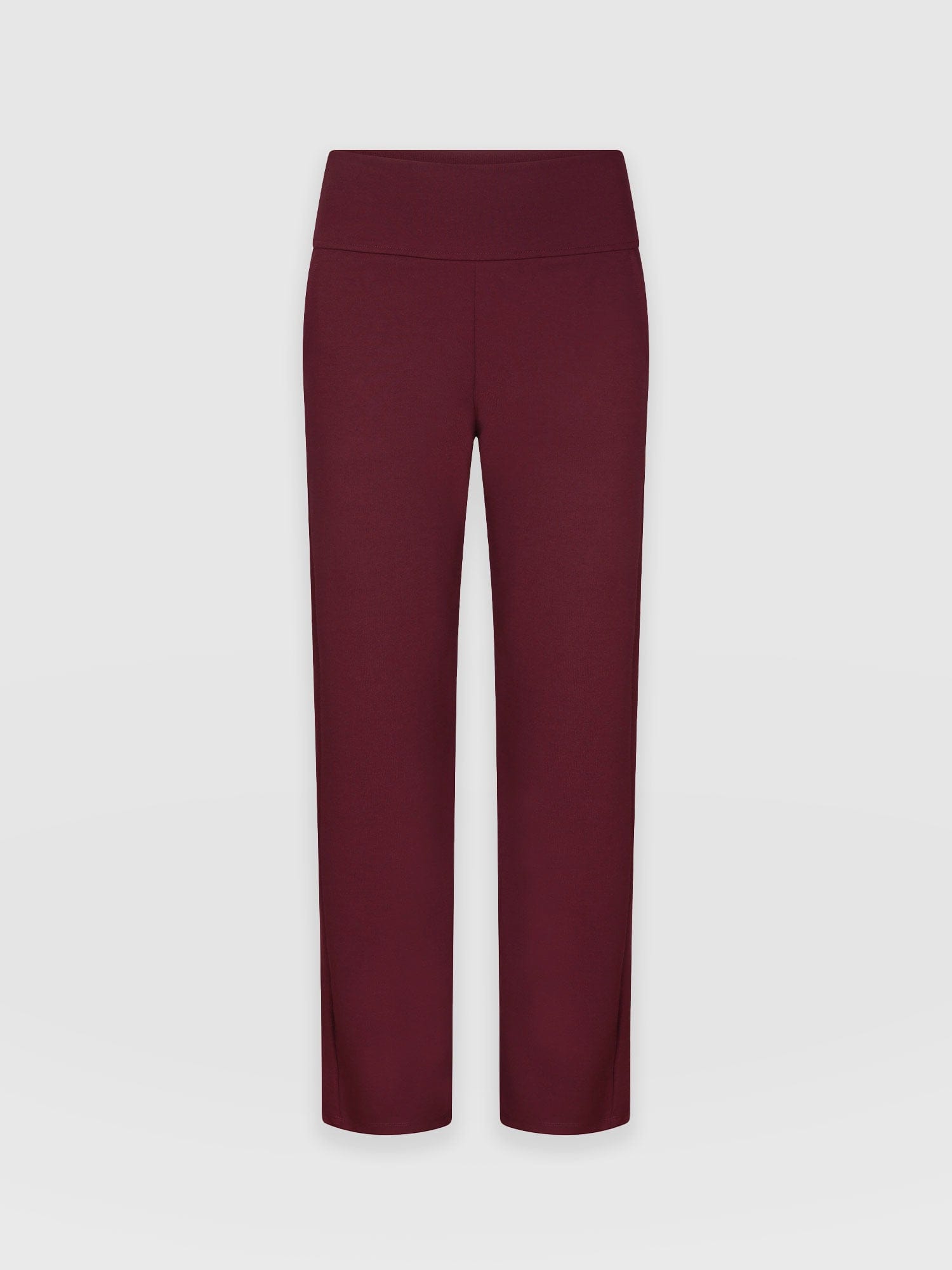 Runway Pant Burgundy - Women's Trousers | Saint and Sofia® UK