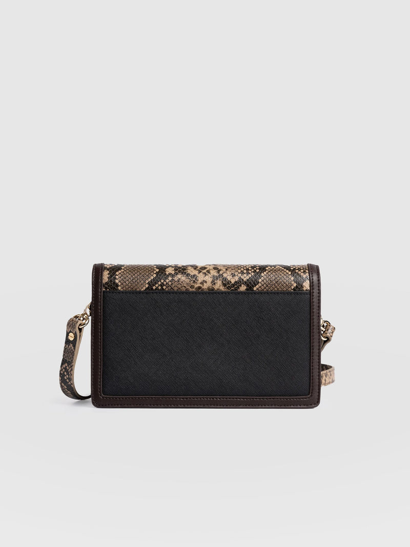 Rylee Cross Body Bag - Brown Snake