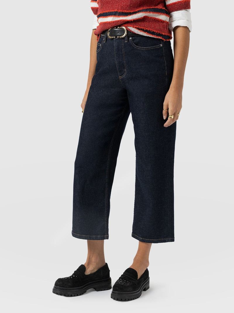 Rylie Crop Jean - Indigo - Women's Jeans | Saint + Sofia® UK