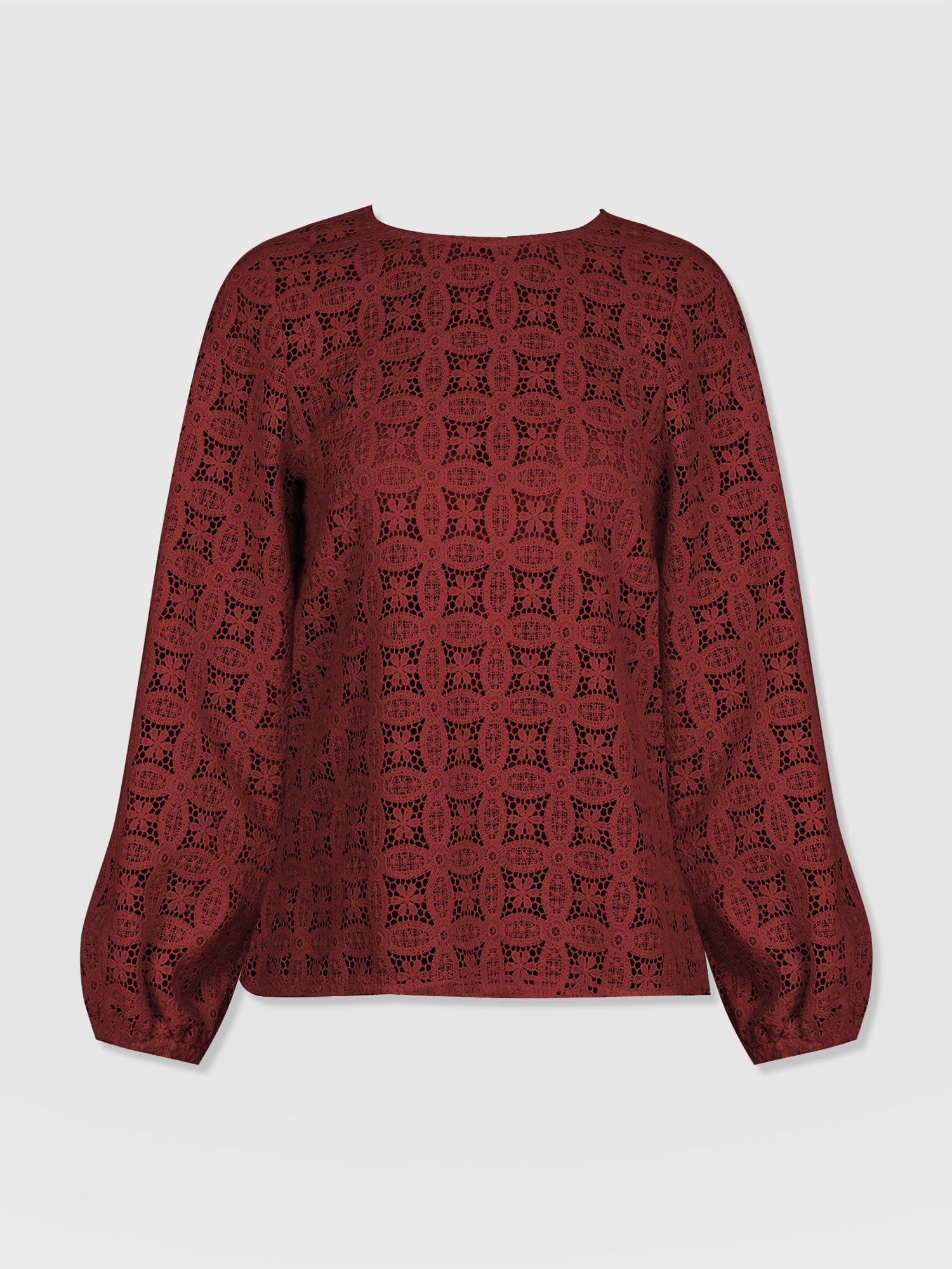 Sadie Blouse - Burgundy - Women's Blouses | Saint + Sofia® UK