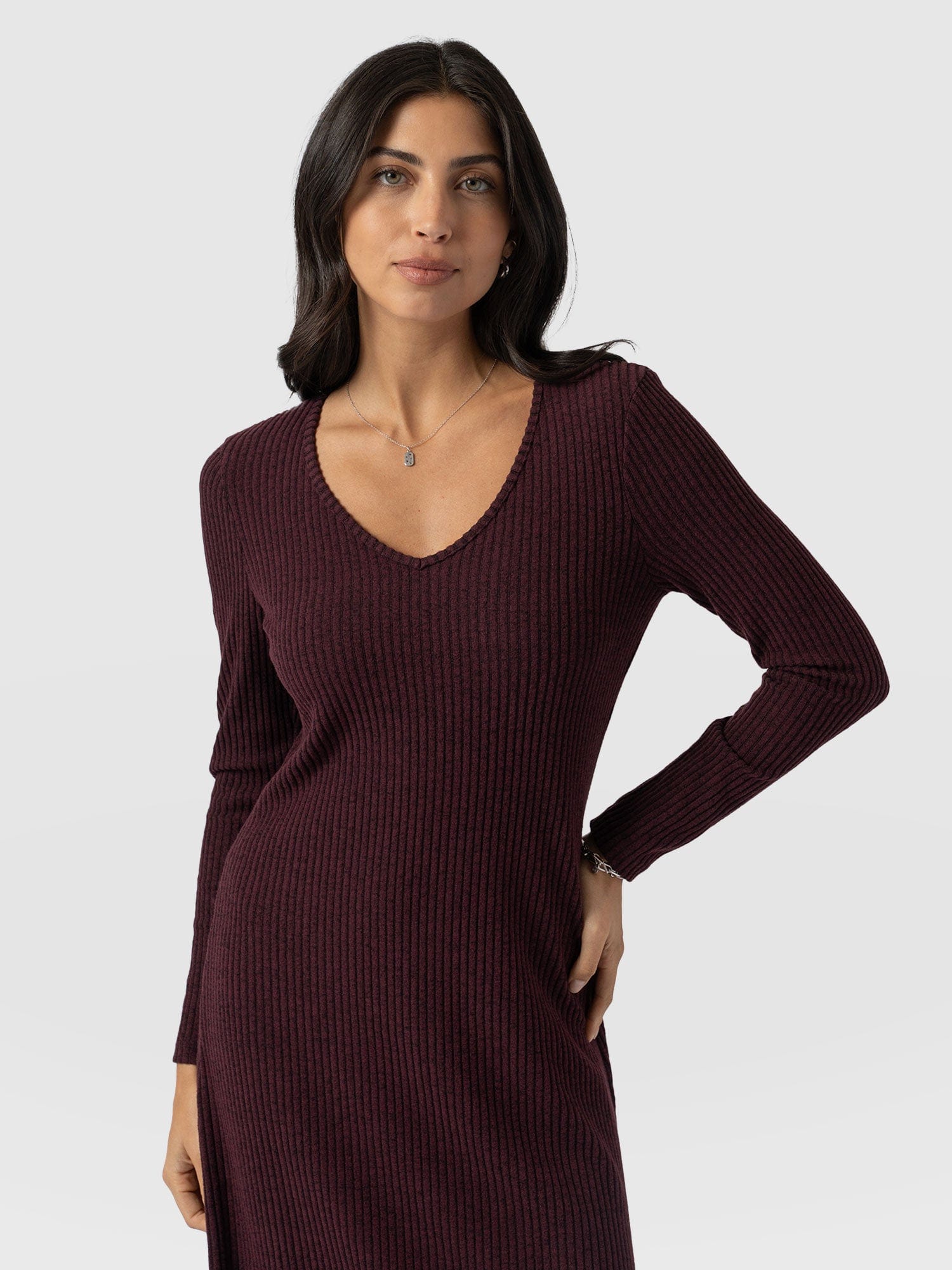 Sienna Maxi Dress Burgundy - Women's Dresses | Saint + Sofia® UK