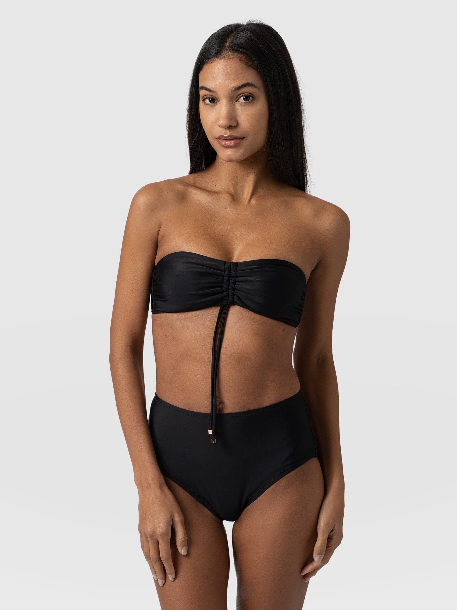 Skye Bandeau Bikini Top Black - Women's Swimwear | Saint + Sofia® UK