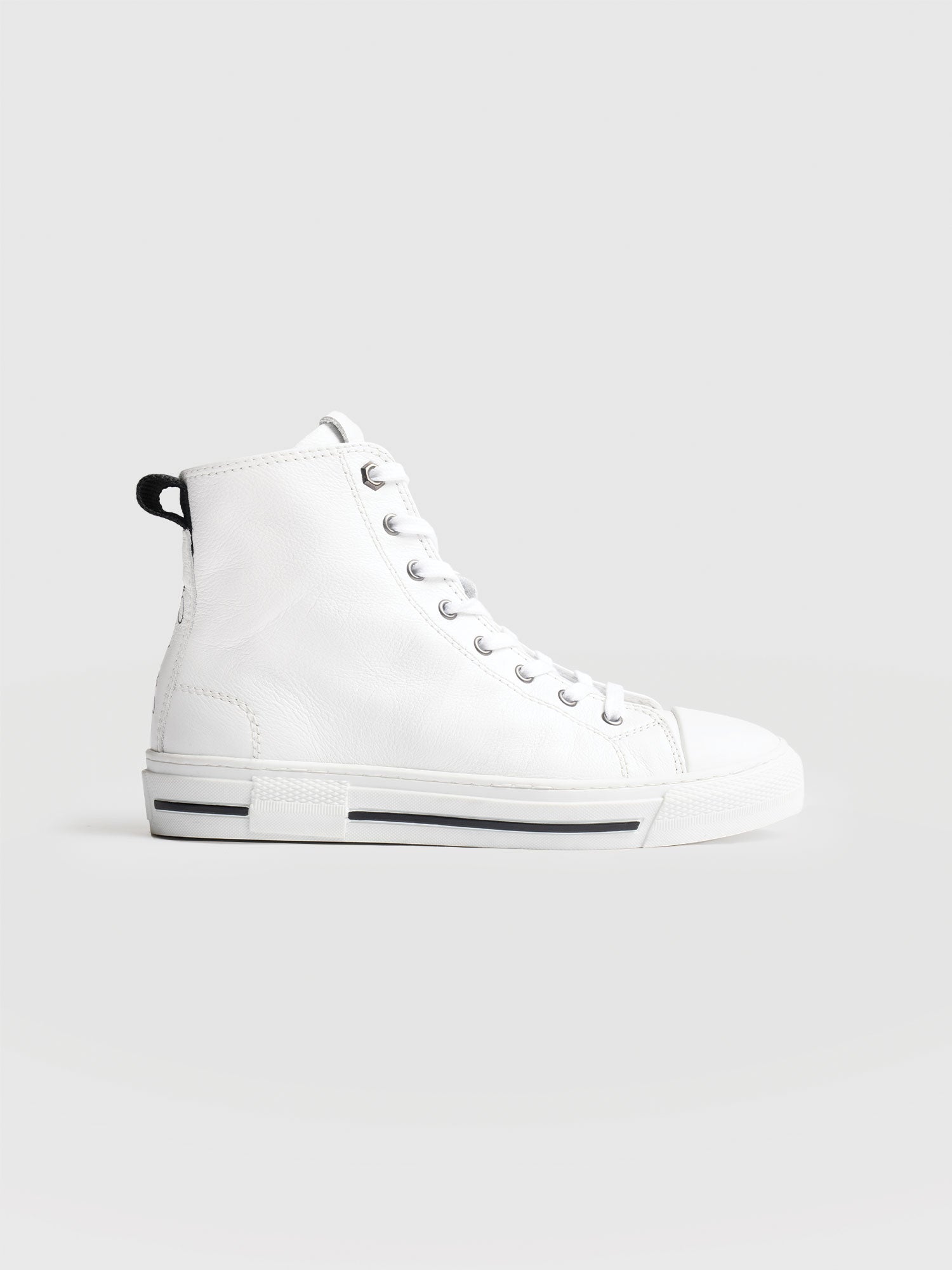 Skye High Top Trainer - White