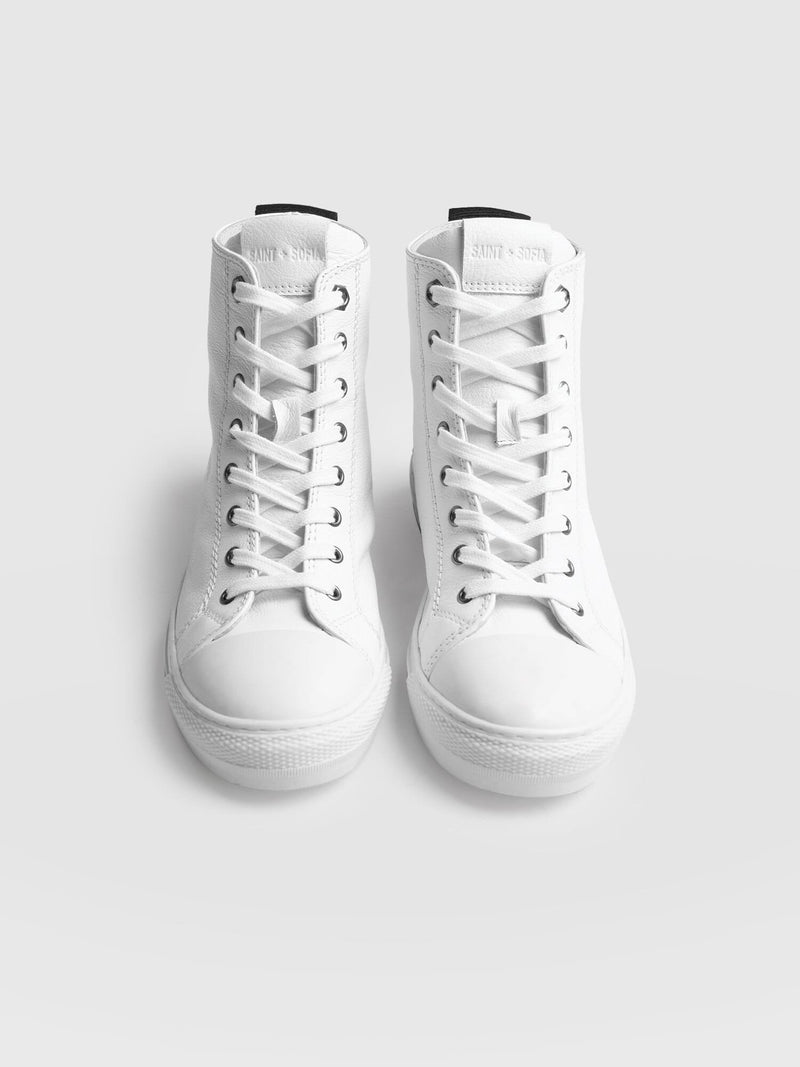 Skye High Top Trainer - White