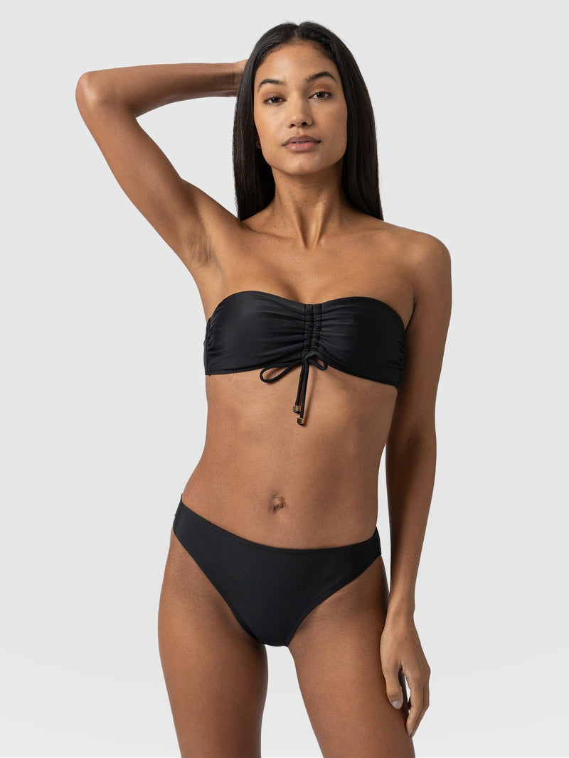 Skye Hipster Bikini Bottom Black - Women's Swimwear | Saint + Sofia® UK